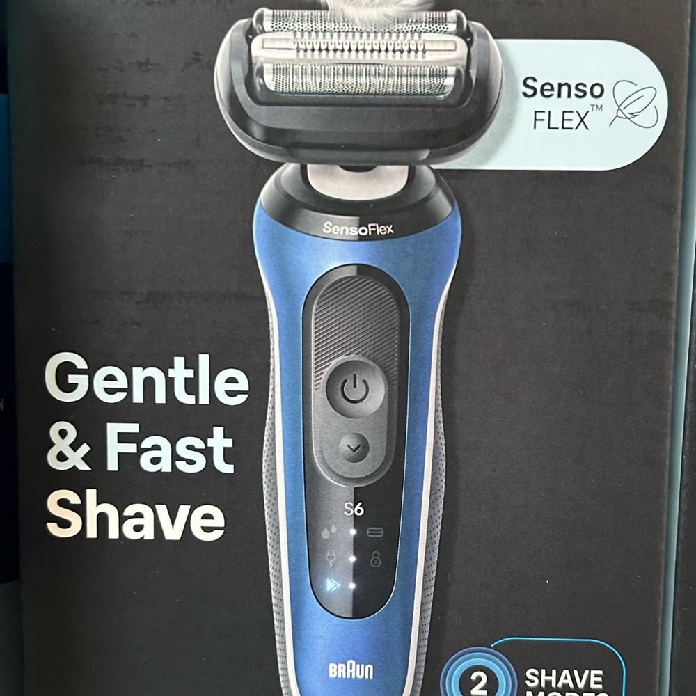 New Braun series 6 SensoFlex Electric Shaver - Blue